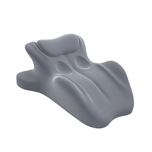 Image of Wedge Prone Pillow Soft Bed Pillow for Sitting up for Couch Sitting Relaxing Grey