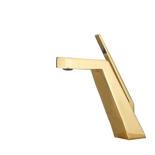 Robinet à poignée unique QTANZIQI mitigeur noir pour lavabo de salle de bain