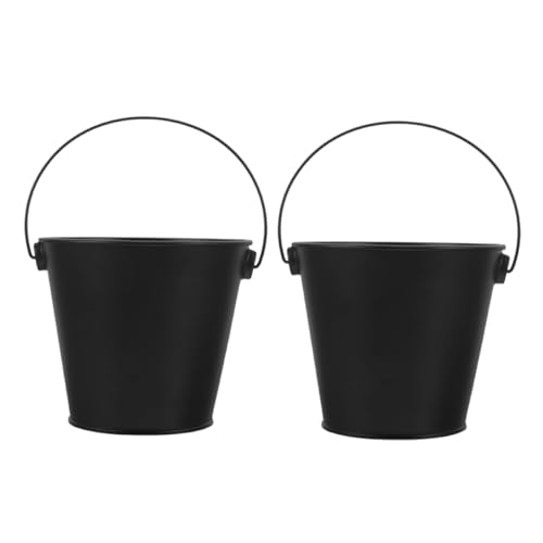 VALICLUD Secchio Raccogli Grasso in Metallo per Barbecue 2 Pezzi Accessori per Griglia da Esterno Resistenti al Calore Contenitore Compatto per Olio Barbecue per Ambienti Piccoli e