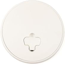 T. H. Marine T-H Marine Boat Hatch Deck Access Plate - Cam-Out Quick Release Round Inspection Hatch Port Hole Cover Plate Includes Textured Waterproof Lid - 8", White