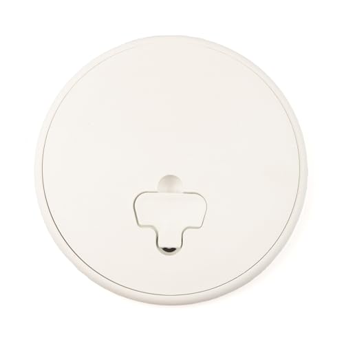 T. H. Marine T-H Marine Boat Hatch Deck Access Plate - Cam-Out Quick Release Round Inspection Hatch Port Hole Cover Plate Includes Textured Waterproof Lid - 8", White by T-H Marine - Used condition - US$18.65