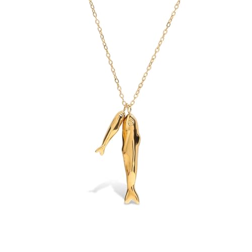 Collier poisson porte-bonheur en acier inoxydable, votre accessoire mode du quotidien