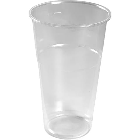 Abena 16 oz Disposable Plastic Beer Cups Cover