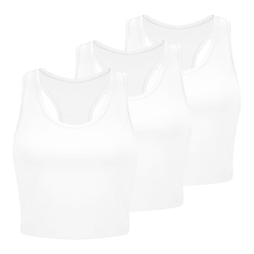 Haut court de yoga sans couture brassière sport extensible lot de 3