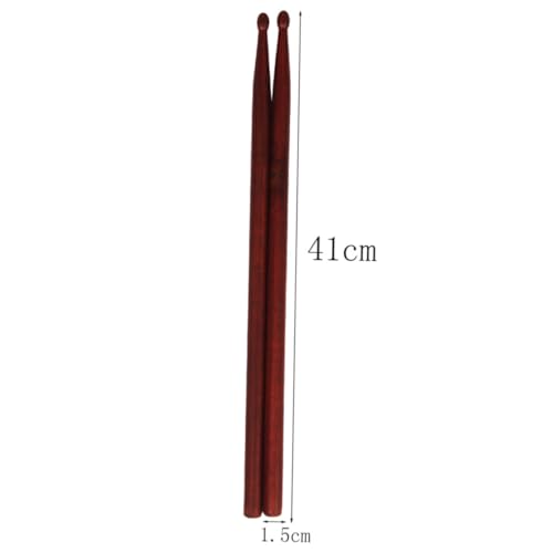 Baquetas de madera Zerodeko para batería, cuerpo redondo y suave, livianas, con mango antideslizante para práctica y actuación miniatura 2