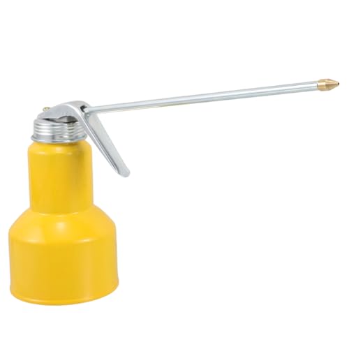 MAGICLULU Metal Oil Can Long Nozzle Hand Pump Oiler Can for Motor Oil Transfer Gasoline Fuel Pump for Car Bike Maintenance