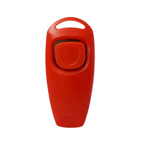 Generisch Sifflet d'entraînement sonore 2026 - Appareil d'entraînement pour chien - 2 en 1 - Appareil de dressage pour chien - Interaction sonore (rouge, 7,5 cm)