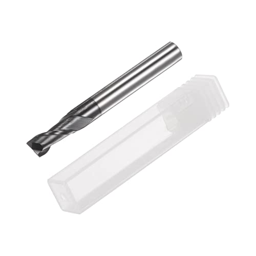 Image of HARFINGTON Square End Mill 5.5mm x 13mm Cutting 6mm Shank Micro Grain Solid Carbide AlTiN Coated 2 Flutes Milling Bit Cutter for Alloy Hardened Steel Aluminum