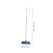 FOYTOKI Ergonomic Long Pole Broom Heavy Duty Stainless Steel Home Cleaning Device Indoor Broom Floor Brush