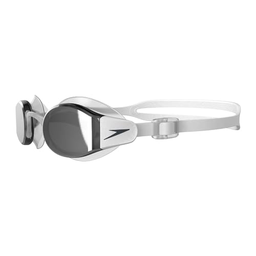 Image of Speedo Unisex Adult Mariner Pro Mirror-Lens Swim Goggles - Black & Orange