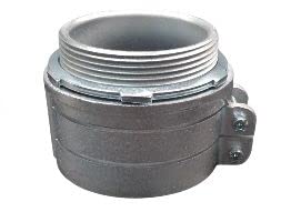 COREX 3" Flex Straight Connector, Squeeze Type, Malleable Iron, Not Insulated