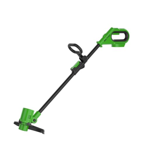 12IN Cordless Weed Wacker Eater String Trimmer with 2x5.0ah Battery and Charger, Electric Grass Trimmer 20V Battery Powered Weed Eater String, Edger Lawn Tool Grass Cutter with 8pcs Line Lawn Mover