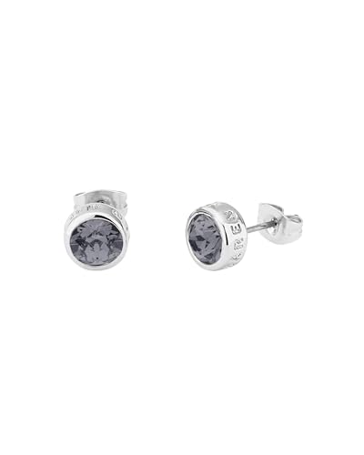 Karen Millen Pendientes de tuerca con logotipo para mujer, Latón