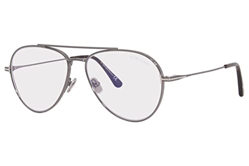 Image of Tom Ford TF5800B Blue Block Eyeglasses 008 Gunmetal /Havana 56mm FT5800