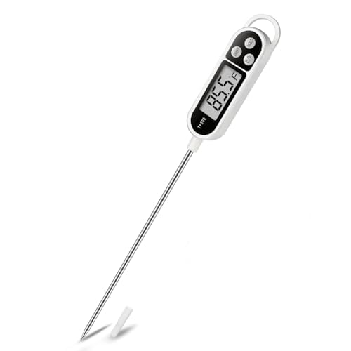 SUBRANO Digital Instant Read Meat Thermometer Kitchen Cooking Food Candy Thermometer for Oil Deep Fry BBQ Grill Smoker Thermometer