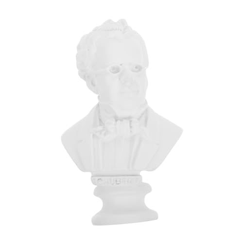 Cabilock Busto Realistico in Resina Del Musicista Schubert Scultura Da Tavolo Elegante Decorazione Per La Casa Accessorio Fotografico Multifunzionale