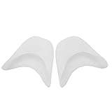 Almohadillas para dedos de ballet, 1 par de almohadillas suaves de silicona para zapatos de baile con punta de ballet, protector para dedos de baile, cuidado de los pies (blanco perforado)