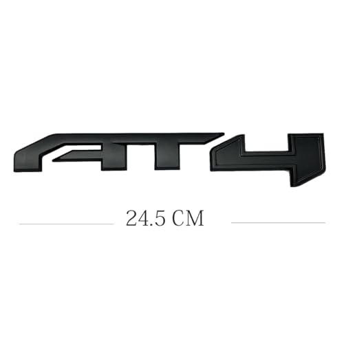 Image of 3Pcs AT4 Emblems Sierra 3D Side Door Rear Tailgate Badge NamePlate Decal with Strong Adhesive 85002068 Replacement for 2019-2023 Canyon Sierra 1500 2500HD 3500HD (Matte Black)