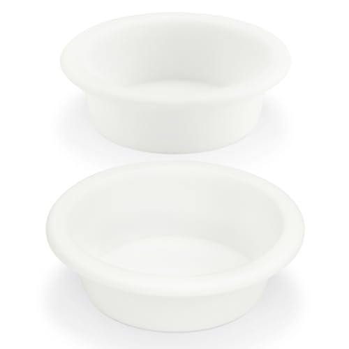 Bobolyn Silicone Wax Warmer Liners - 2Pcs Reusable Silicone Wax Melt Liner Leakproof Easy Clean Popper Liner Wax Melt Tray Dish for Scented Wax Melt Warmer Burner (2.5/2.7 inch in Bottom Diameter)