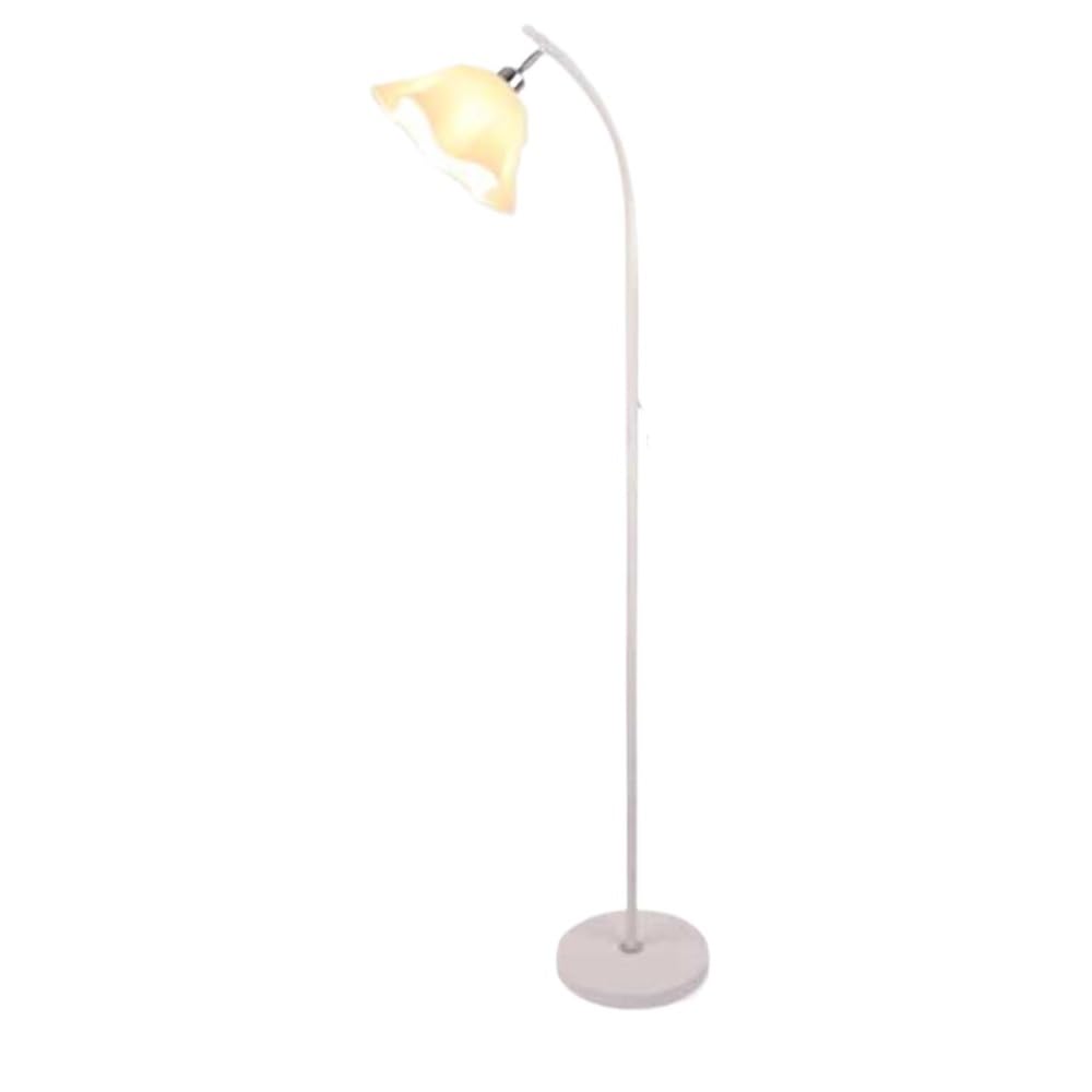 LJHFG63KUYT Standing Lamps Simple White Modern Standing Lamp for Living Room Bedroom Study Office with Lampshade Dimmable Floor Remote Control Decorate