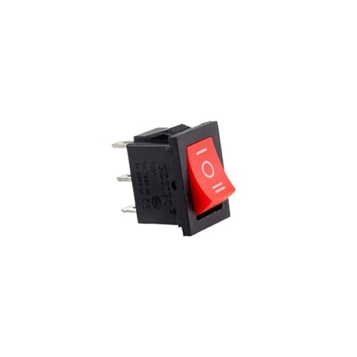 Interrupteur KCD1 compact 21x15MM rouge à bascule snap-in 2 positions