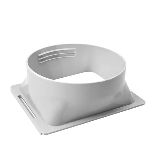 Schlauchverbinder Klimaanlage - Adapter Abluftschlauch | Universal Kupplung Gewinde | Luftdichter Verschluss Robustes Plastik Weiss | Zubehoer Mobiles Klimageraet | fuer Wohnbereich Arbeitszimmer