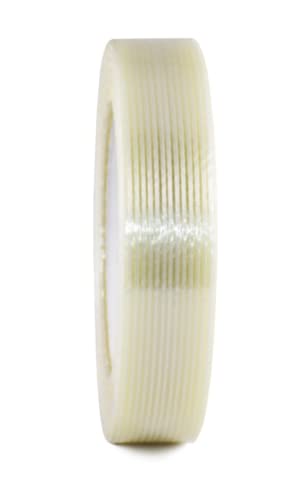 GGR Supplies Fil-810 Fiberglass Reinforced Heavy Duty Mono/Uni-Directional Filament Strapping Tape with Rubber Adhesive. 60 Yards (1, 1" (24mm) X 60 Yds)