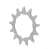 Edelstahl Single Speed Ritzel für Fahrrad, hohe Härte, festes Zahnrad Ersatz, kompatibel mit 7/8/9/10/11 Gängen, erhältlich in 12T bis 18T (13T)