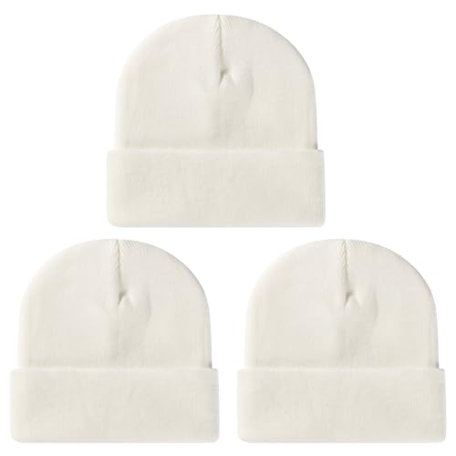 Image of ZOORON Beanie for Men Women Warm Winter Hat Unisex Soft Knit Cuffed Beanie
