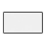60 '' / 72 '' / 84 '' / 100 '' 120 '' Inch Projektor Leinwand 16: 9 HD 4K Tragbare Faltbare Projektion Leinwand mit Schwarzem Kanten und Hängenden Löchern für Heimkino, Open Air Kino usw.(60 inch)