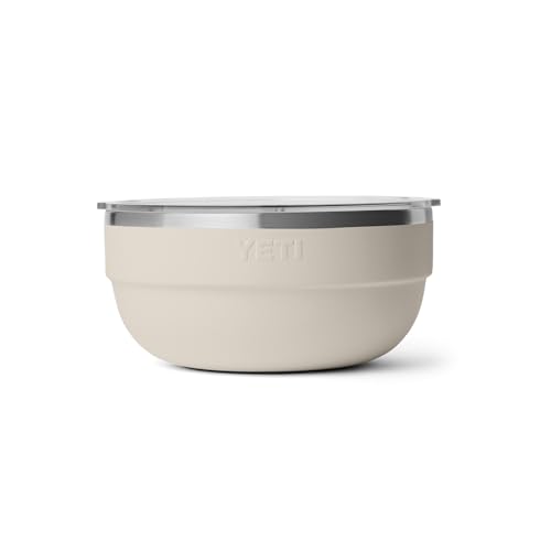 Image of YETI Rambler Bowl, Vacuum Insulated, Stackable and Nestable Stainless Steel Bowl with Lid, 4.5 Quart, Cape Taupe