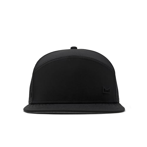 Image of melin Trenches Icon Hydro, Performance Snapback Hat, Water-Resistant Flat Bill Caps for Men & Women, Golf, Running or Workout
