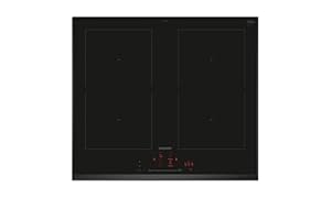 Siemens ED651HQB1E, iQ500, Smartes Induktionskochfeld 60 cm, autark, Rahmenlos aufliegend, touchSlider, Intelligente Dunstabzugsautomatik, powerBoost, Favoriten-Taste, Kombi-Induktion, Schwarz