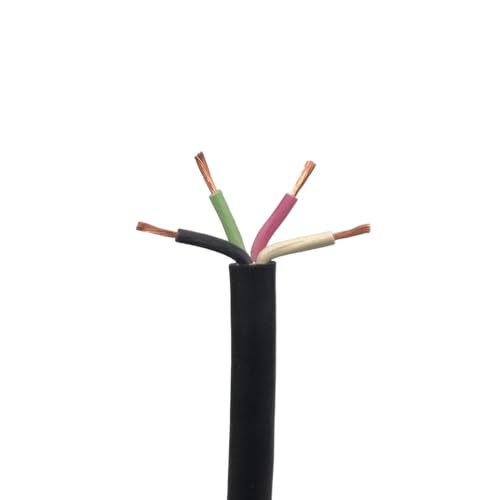 16 AWG SJEOOW Portable Cord, 4 Conductor 300V Power Cable, TPE Wires with TPE Outer Jacket - 250' Length