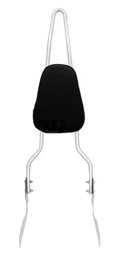 Backrest Sissy Bar With Comfortable Pad Compatible With Harley Heritage Softail Flstc/Springer Flsts 1997-2017 (Chrome) #TOP2