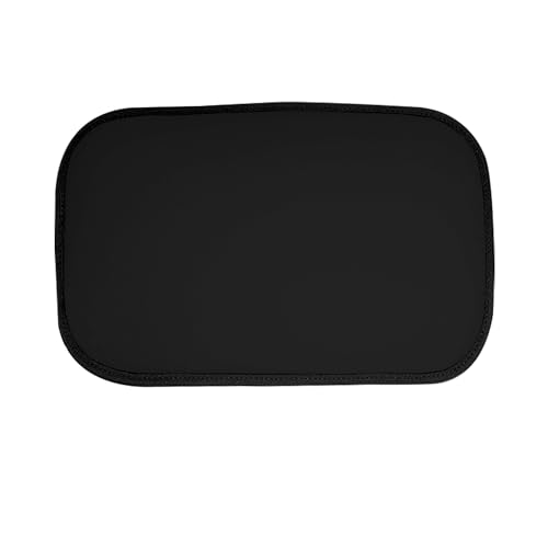 Image of FH Group Neosupreme Black Flat Pattern Center Console Pad - Water-Resistant Armrest Cover Protector for Cars, SUVs & Trucks