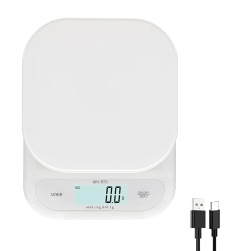 Amazon.co.jp: AWUNWA デジタルスケール はかり キッチンスケール 0.1g