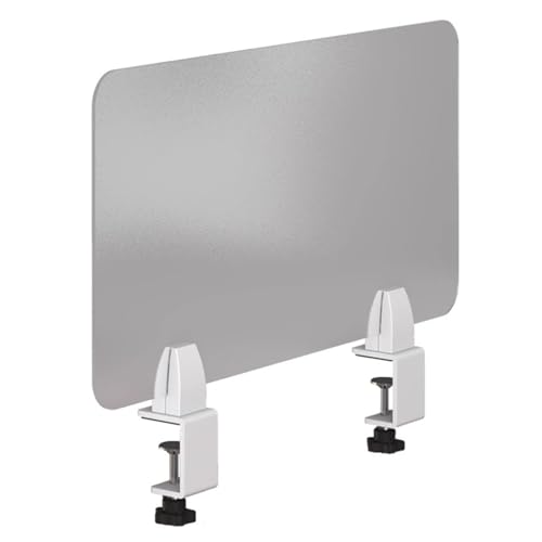 Panneau d'intimité de bureau en acrylique givré – Séparateur acoustique portable pour bureau, école et vente au détail pour une meilleure concentration et intimité