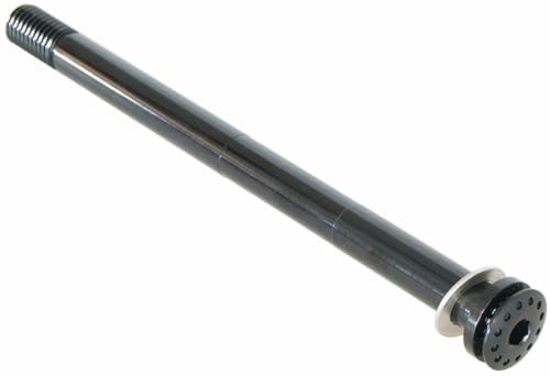 Nero Con Vite Arancione KTM Prime, asse anteriore Thru Axle (M12 x 1,75 x 100 x 123,5, nero)