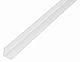 Alberts 479251 Winkelprofil | Kunststoff, weiß | 1000 x 25 x 25 mm