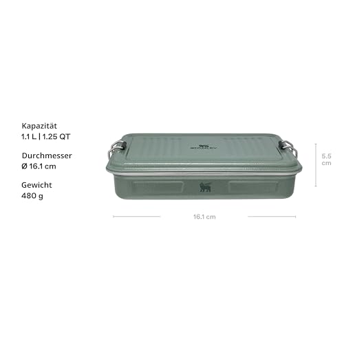 STANLEY 1913 Useful Classic Box 1.2L - Spülmaschinenfest - Lunchbox aus Edelstahl - Stapelbare Sandwich-Box - BPA-Frei - Sicherer… – Ansicht 2