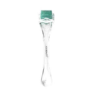 Koi Beauty Professional Derma Roller, 200 Real Individual Titanium Microneedle Roller, Microneedling Roller for Face Body Scalp, Micro Needle Roller for Men Women