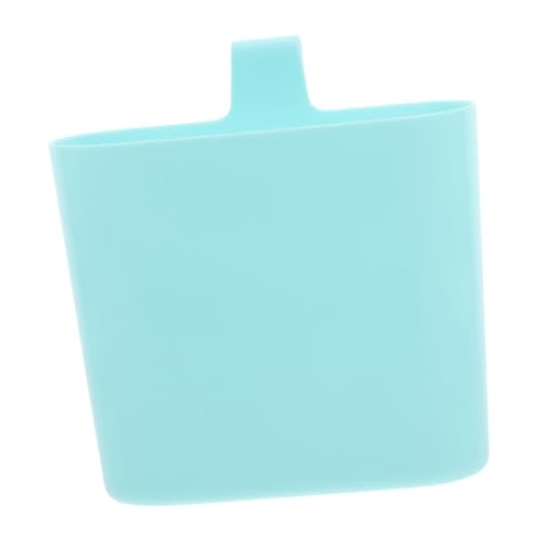 FONDOTIN Barril de almacenamiento de pala cucharón pequeño gubia camada de gato limpieza pata contenedor soporte para recogedor de gatitos cesta de basura Wastebasket de cocina páginas Azul