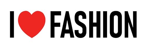 I Love Fashion Sticker Large 3x9 I Heart Clothing Buying Designer Clothes Stickers