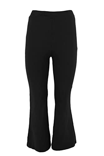 JOPHY & CO. Pantalone Bambina Cabana a Zampa Larga in Cotone (cod. 5025) (Nero, 10 Anni)