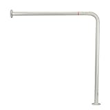 Homecraft - 9131 Ringwood Wall to Floor Grab Rail, Curved Grab Bar for Toilet, Shower, or Bathtub, Secure Railing for Elderly & Handicapped, 30' High x 30 3/4' Deep, Bathroom Safety Rails