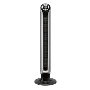 Rowenta VU6670 Eole Infinite, ventilatore a torre, timer fino a 8 ore, 3 velocità, telecomando, spegnimento automatico, nero