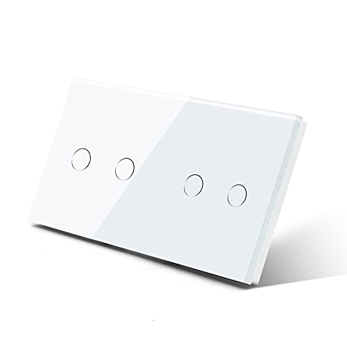 Interruptor táctil inteligente impermeable de pared en color blanco para luces 2