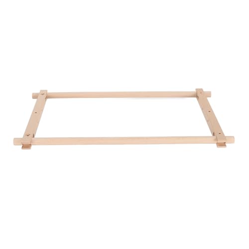 Bastidor rectangular para bordado punto de cruz y tapiz de madera 7
