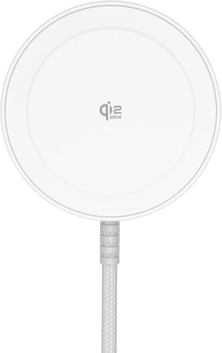 Magnetic Wireless Charger 5FT Qi2 25W Fast Charging Pad Compatible with MagSafe for iPhone Air/17e/17/16/15/14/13/12/Pro/Pro Max Series & AirPods 4/3/2/Pro & More (MatteWhite)